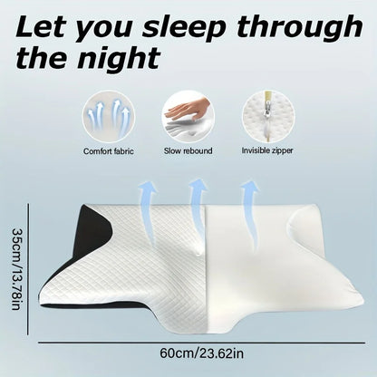 Pillow, ergonomic neck cushion, relaxing sleep neck pillow, new type of memory foam slow-rebound neck pillow