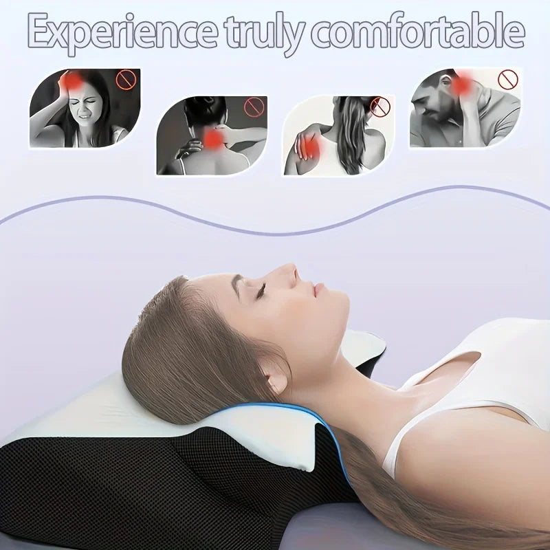 Pillow, ergonomic neck cushion, relaxing sleep neck pillow, new type of memory foam slow-rebound neck pillow